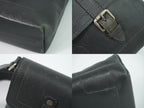 Louis Vuitton LV Yuma Utah Leather Shoulder Bag Pochette Basalt Black — view 7