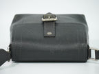 Louis Vuitton LV Yuma Utah Leather Shoulder Bag Pochette Basalt Black — view 5