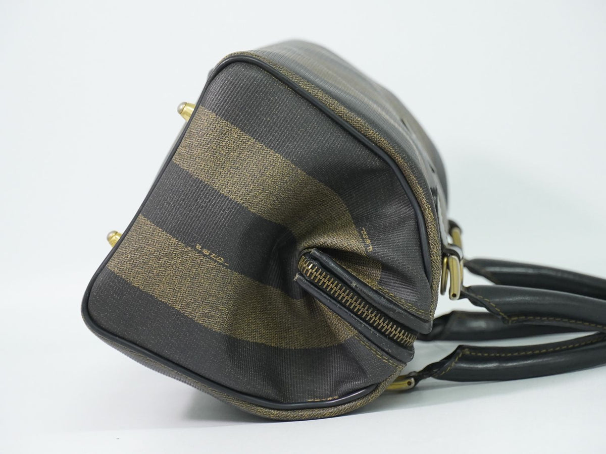 Fendi Pecan Mini Boston Bag Khaki Brown — view 4