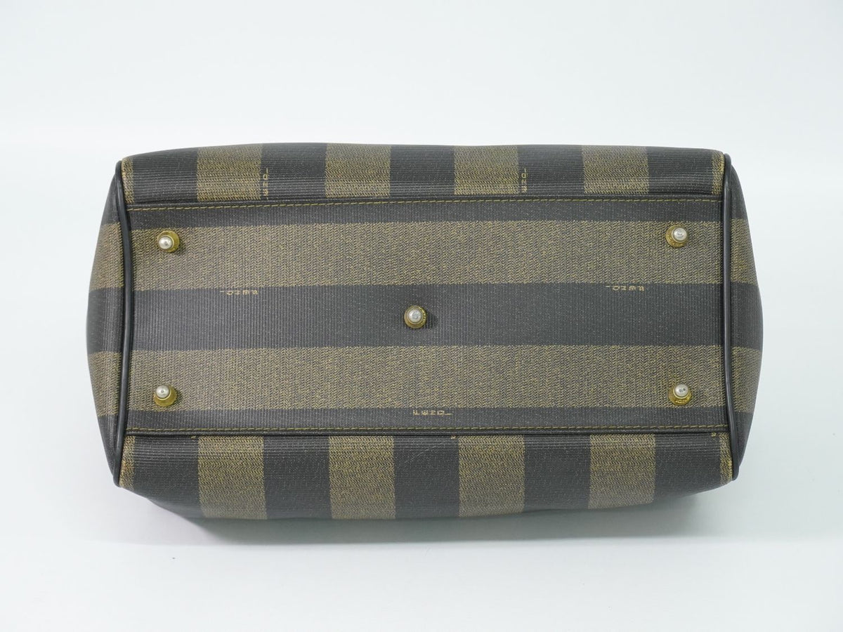 Fendi Pecan Mini Boston Bag Khaki Brown — view 3