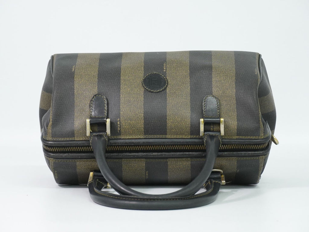 Fendi Pecan Mini Boston Bag Khaki Brown — view 5