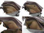Louis Vuitton LV Omaha Utah Leather Shoulder Bag Cafe Dark Brown — view 8