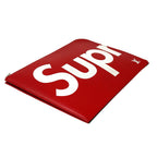 Louis Vuitton Epi Clutch Pochette Jour GM Rouge Red Supreme Handle Logo — view 4