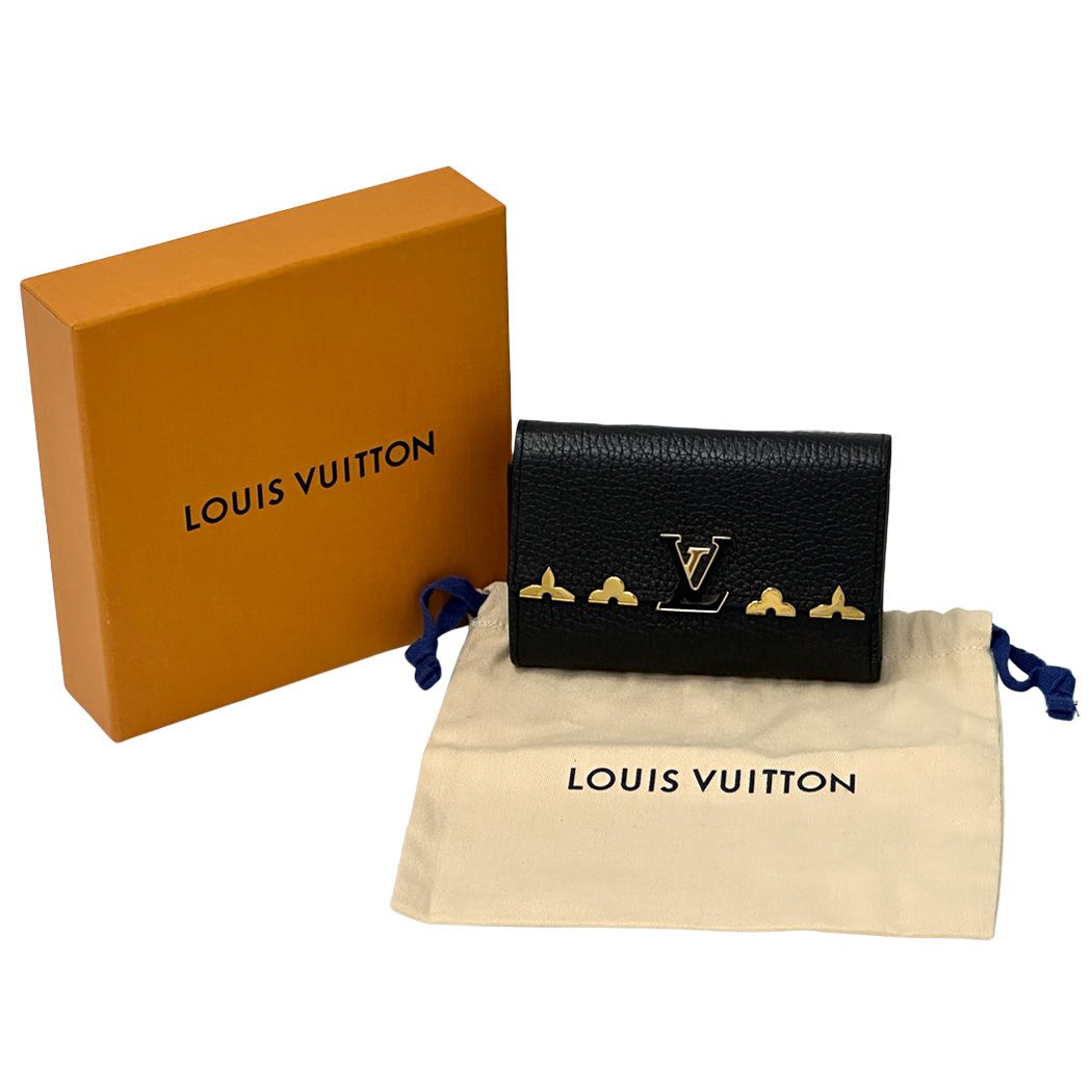 Louis Vuitton Wallet Trifold Taurillon Leather Portefeuille Capoucine Compact — view 8