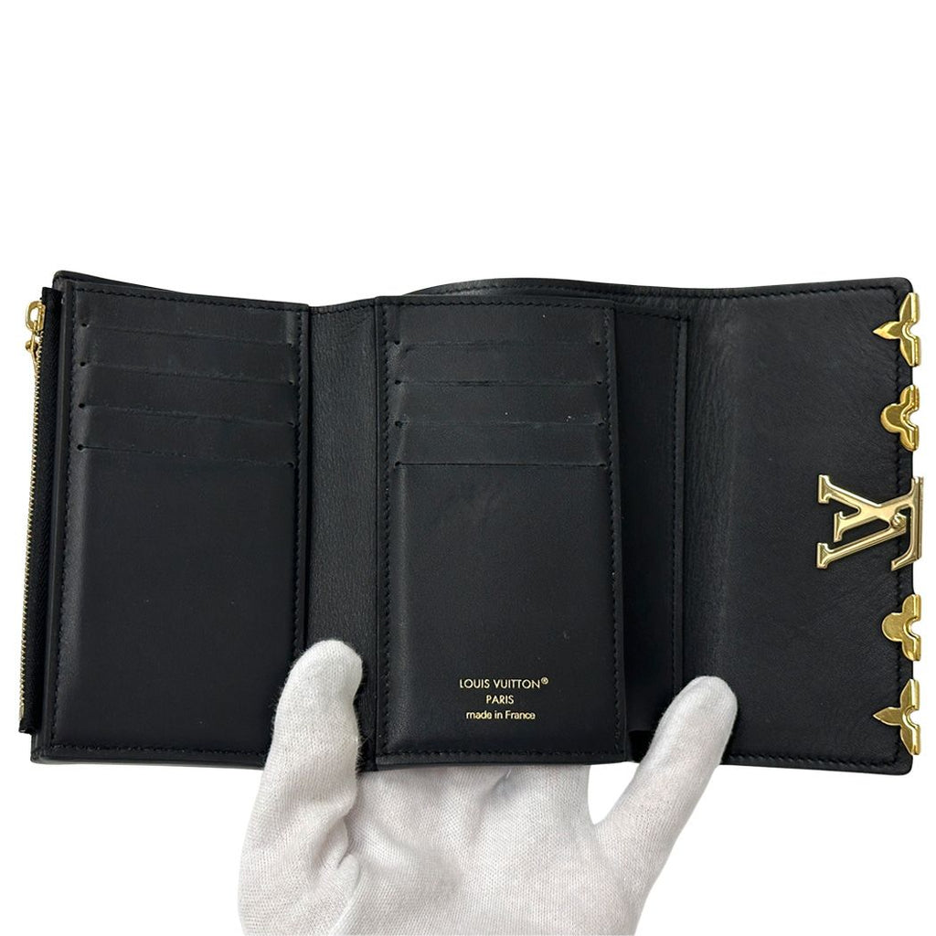Louis Vuitton Wallet Trifold Taurillon Leather Portefeuille Capoucine Compact — view 6