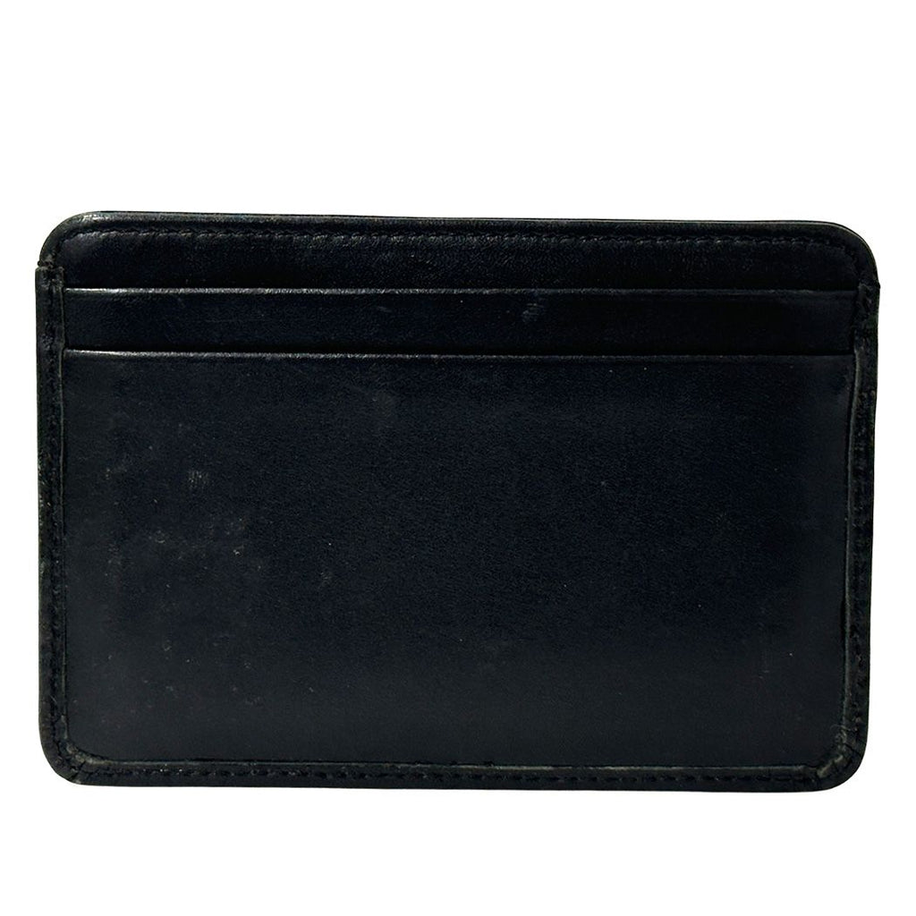 Chanel Card Case Cambon Line Leather Black White Pink CC Logo Simple Monotone — view 2