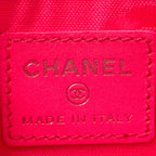 Chanel Card Case Cambon Line Leather Black White Pink CC Logo Simple Monotone — view 6