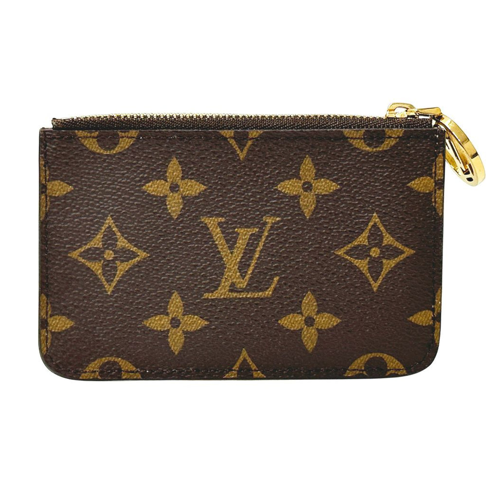 Louis Vuitton Card Case Monogram Romy Brown Gold Compact Fixed Era Holder — view 2