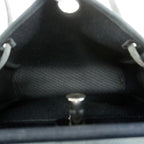 Hermes Shoulder Bag Herbag Zip Mini Toile Military Black Silver — view 4