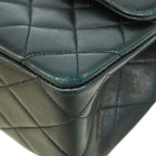 Chanel Shoulder Bag Quilted Lambskin Black Gold — view 6