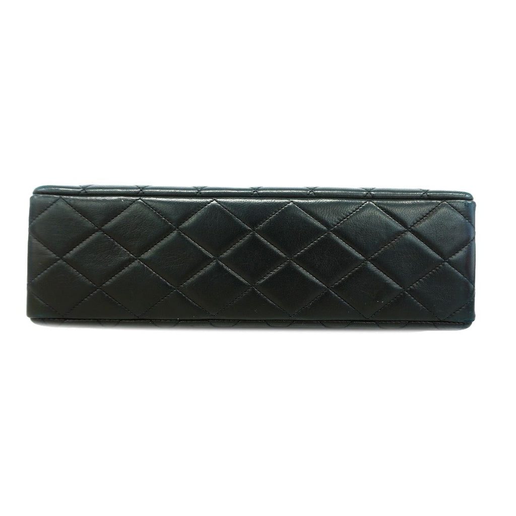Chanel Shoulder Bag Quilted Lambskin Black Gold — view 3