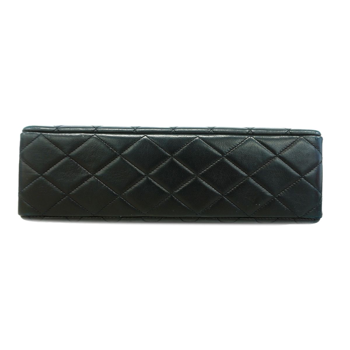 Chanel Shoulder Bag Quilted Lambskin Black Gold — view 3