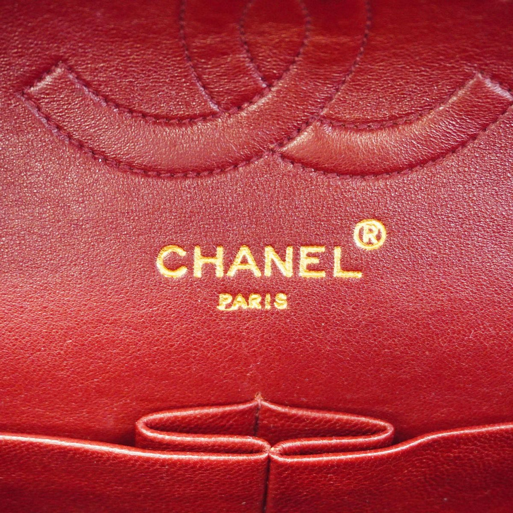 Chanel Shoulder Bag Quilted Lambskin Black Gold — view 5