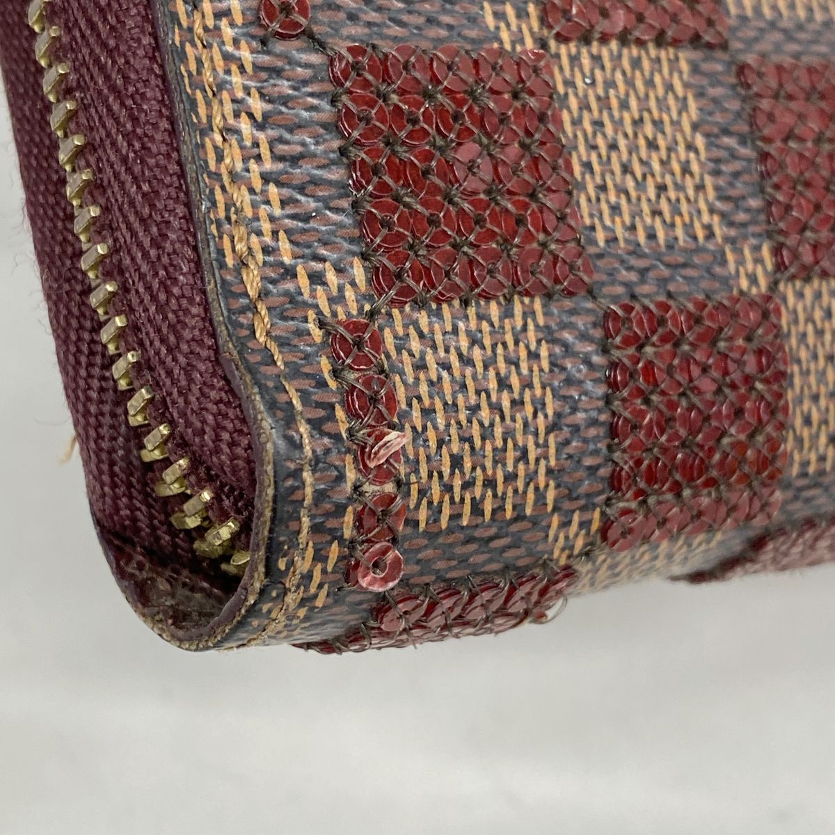 Louis Vuitton Wallet Damier Payette Zippy Rouge — view 5