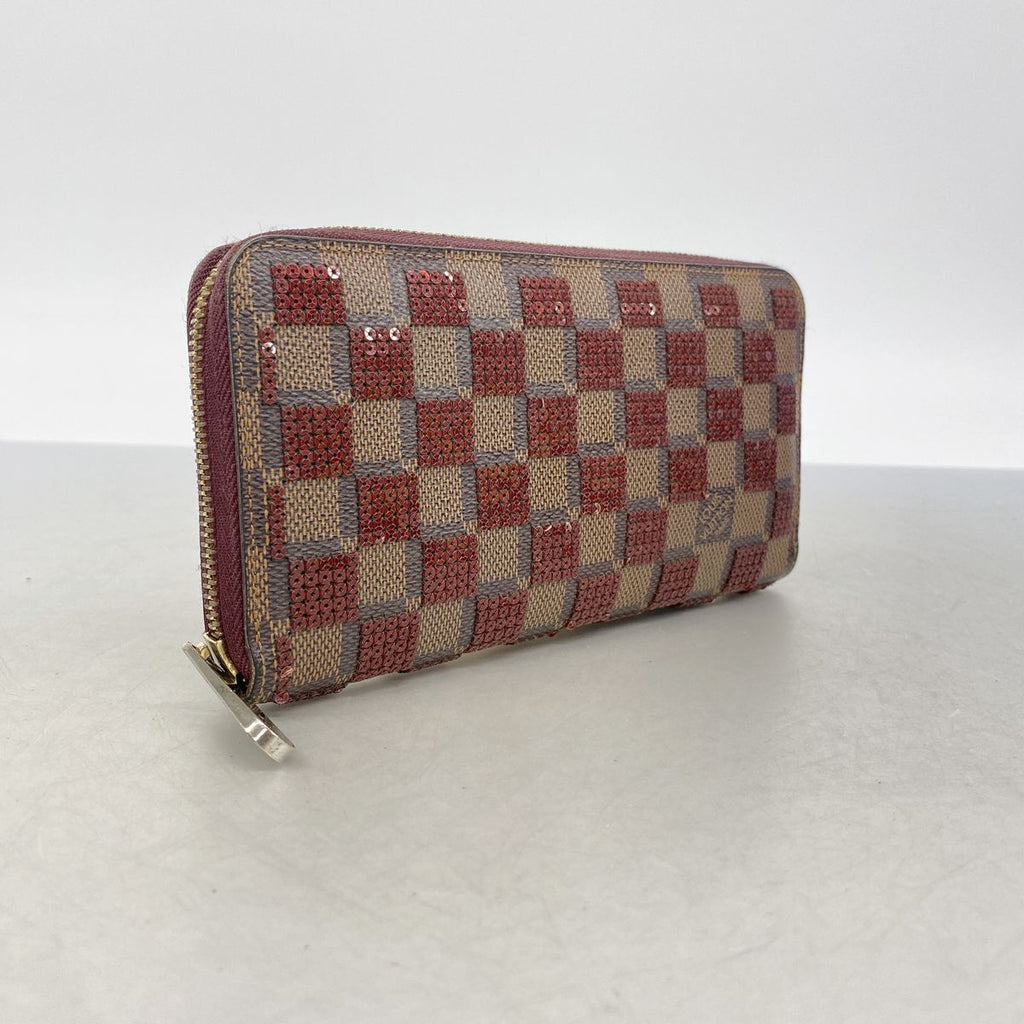 Louis Vuitton Wallet Damier Payette Zippy Rouge — view 2