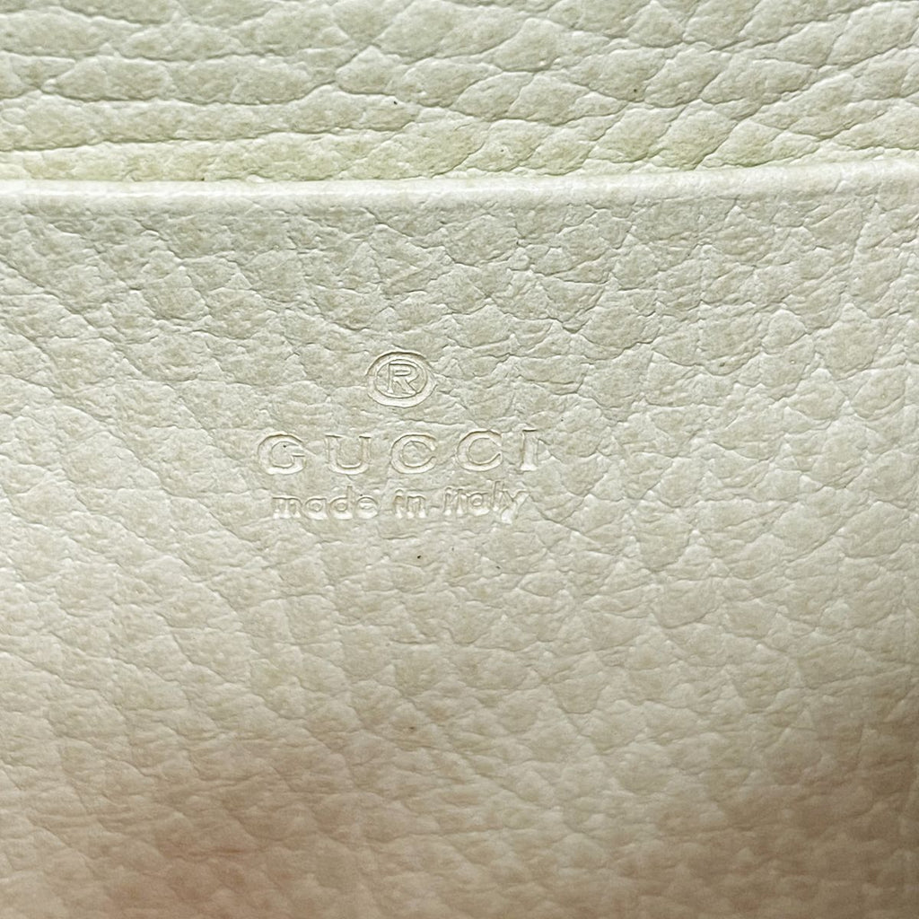 Gucci Wallet on Chain Dionysus Leather White Silver Shoulder Bag — view 5