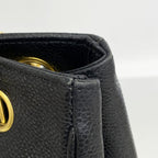 Chanel Shoulder Bag Triple Coco Caviar Leather Black Gold — view 7