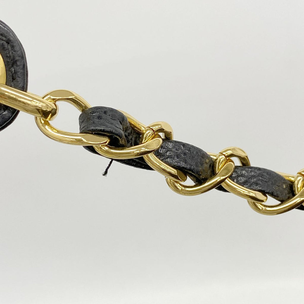 Chanel Shoulder Bag Triple Coco Caviar Leather Black Gold — view 8