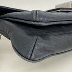 Chanel Shoulder Bag 2.55 Leather Black Silver — view 6