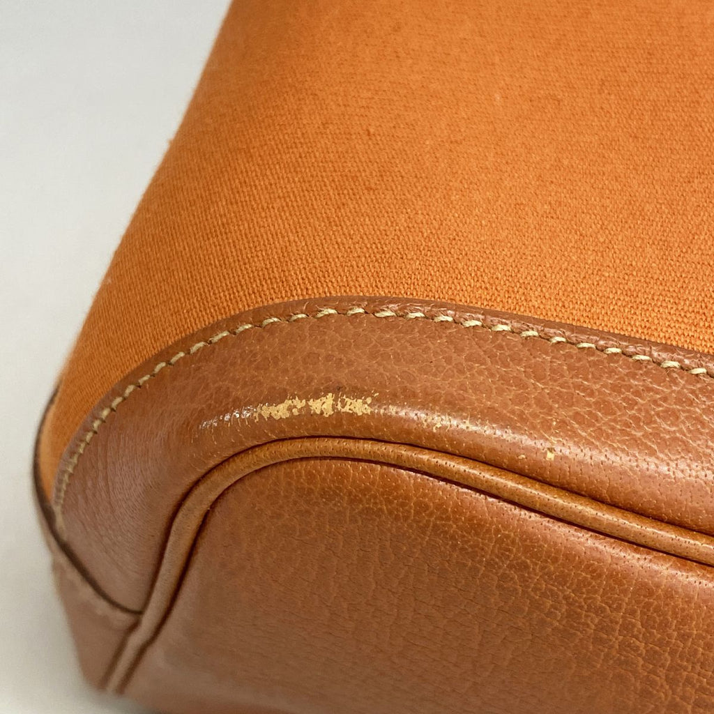 Hermes Tote Bag Garden Party PM Toile Officier Orange Silver — view 6