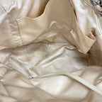 Chanel Chain Tote Bag 2.55 Quilted Leather Ivory Silver — view 4