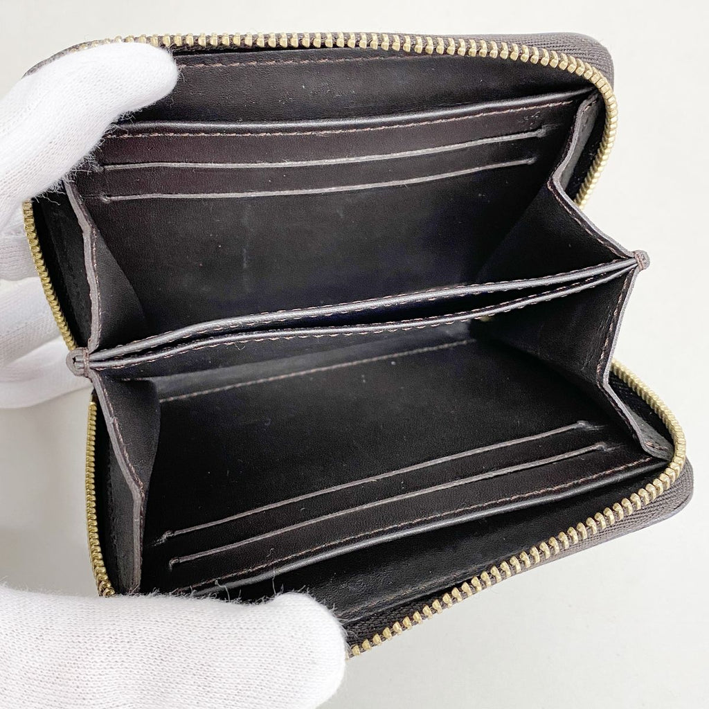 Louis Vuitton Coin Purse Vernis Zippy Terre Dombre — view 3