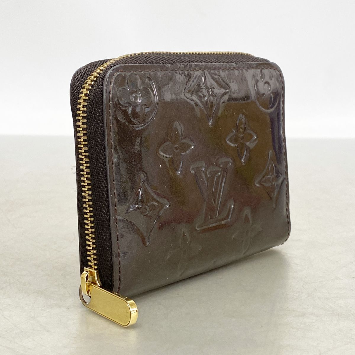 Louis Vuitton Coin Purse Vernis Zippy Terre Dombre — view 2