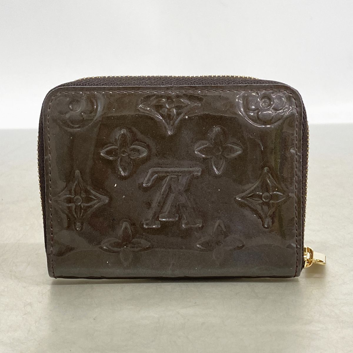 Louis Vuitton Coin Purse Vernis Zippy Terre Dombre — view 8
