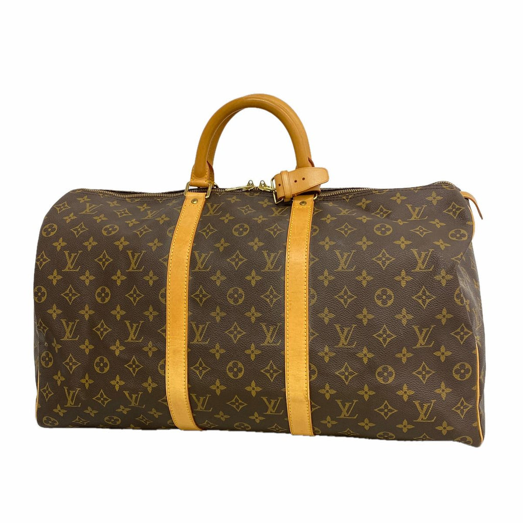 Louis Vuitton Boston Bag Monogram Keepall 50 Brown