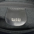 Gucci Shoulder Bag Bamboo Nylon Black Silver — view 5
