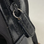 Gucci Shoulder Bag Bamboo Nylon Black Silver — view 6