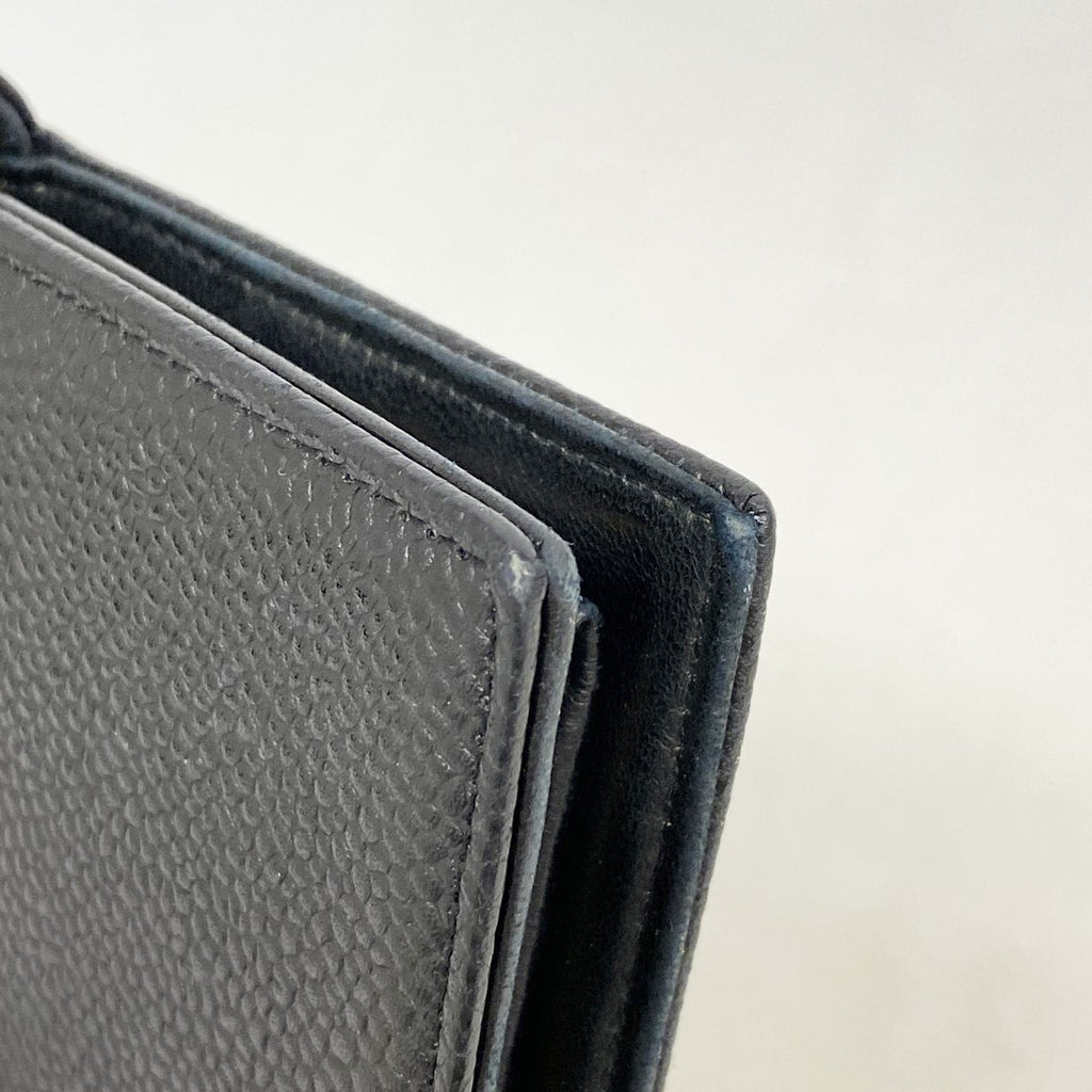 Chanel Wallet Caviar Leather Black Gold — view 6