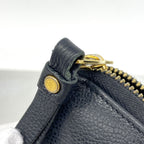 Louis Vuitton Wallet Monogram Empreinte Bicolor Zippy Black Beige — view 8
