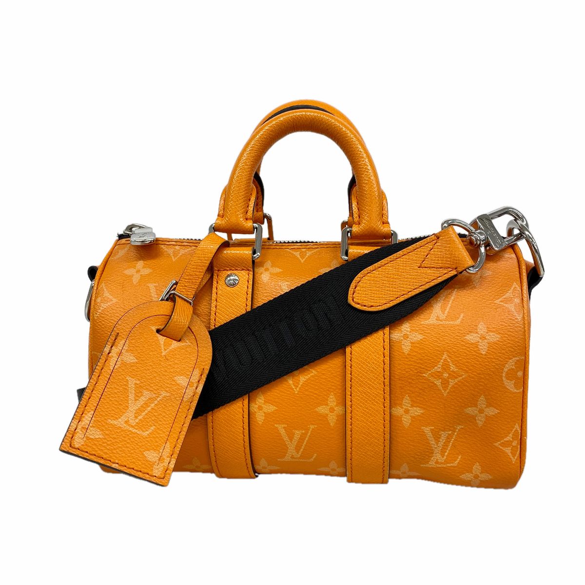 Louis Vuitton Handbag Taigarama Keepall Bandouliere 25 Tangerine 2-Way Bag
