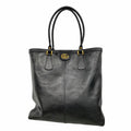 Gucci Tote Bag GG Marmont Leather Black Gold