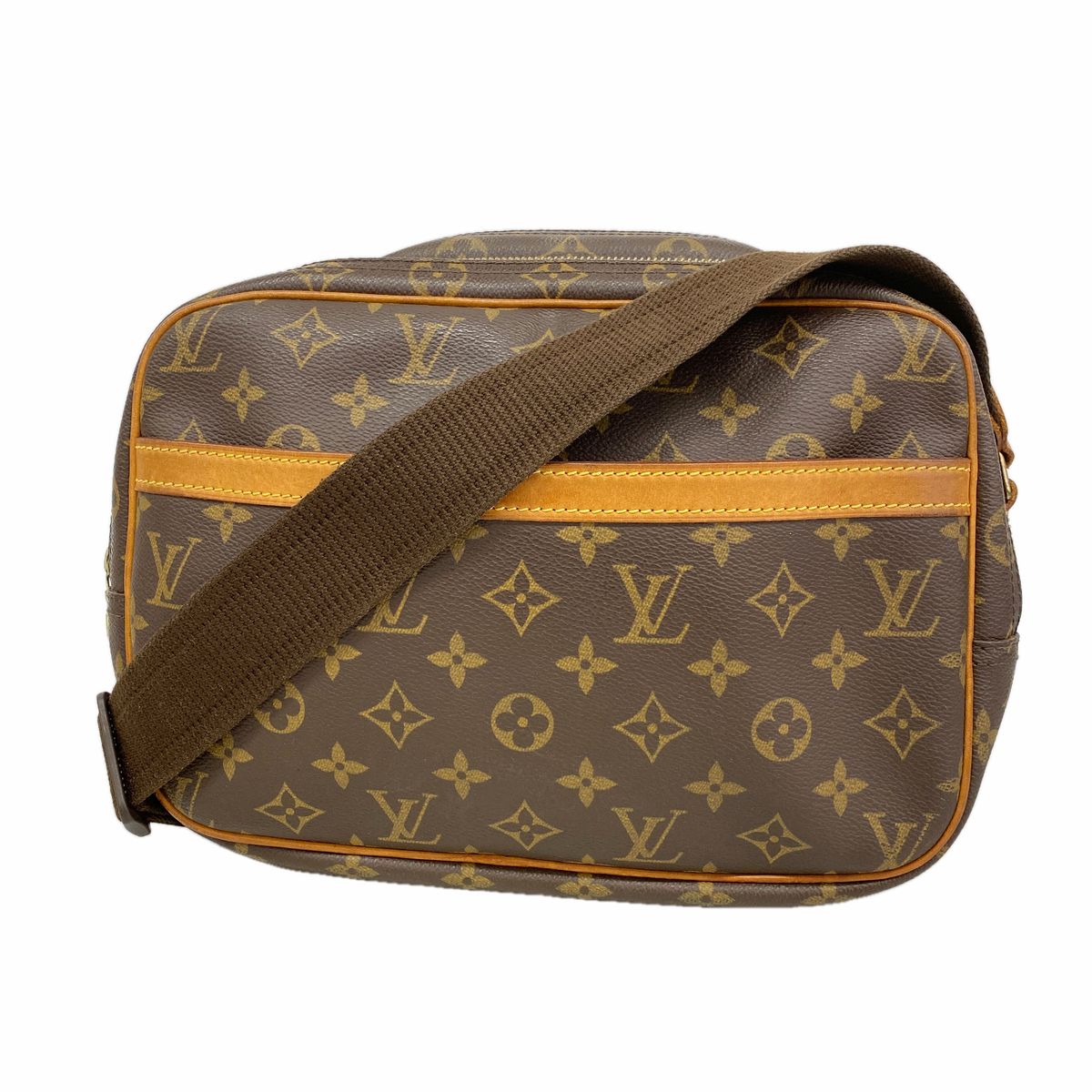 Louis Vuitton Shoulder Bag Monogram Reporter PM Brown