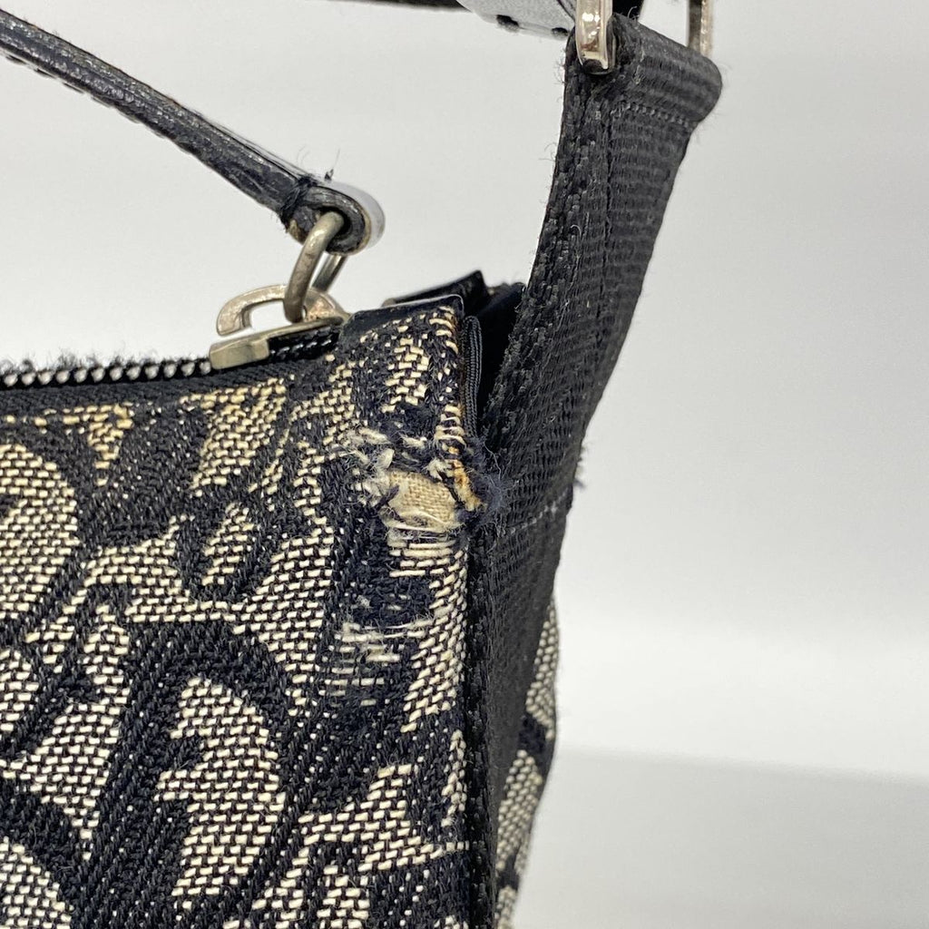 Dior Shoulder Bag Trotter Canvas Black Silver — view 7