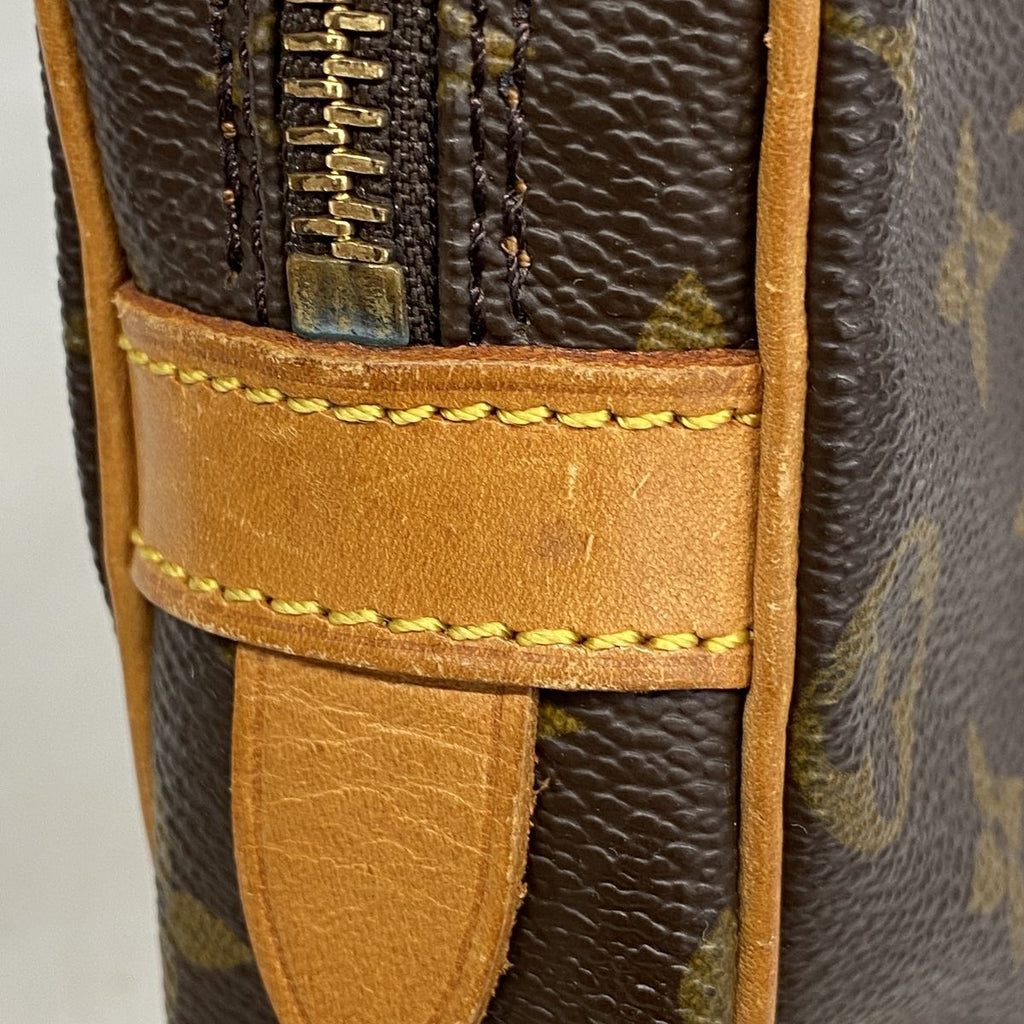 Louis Vuitton Clutch Monogram Marly Dragonne GM Brown — view 8