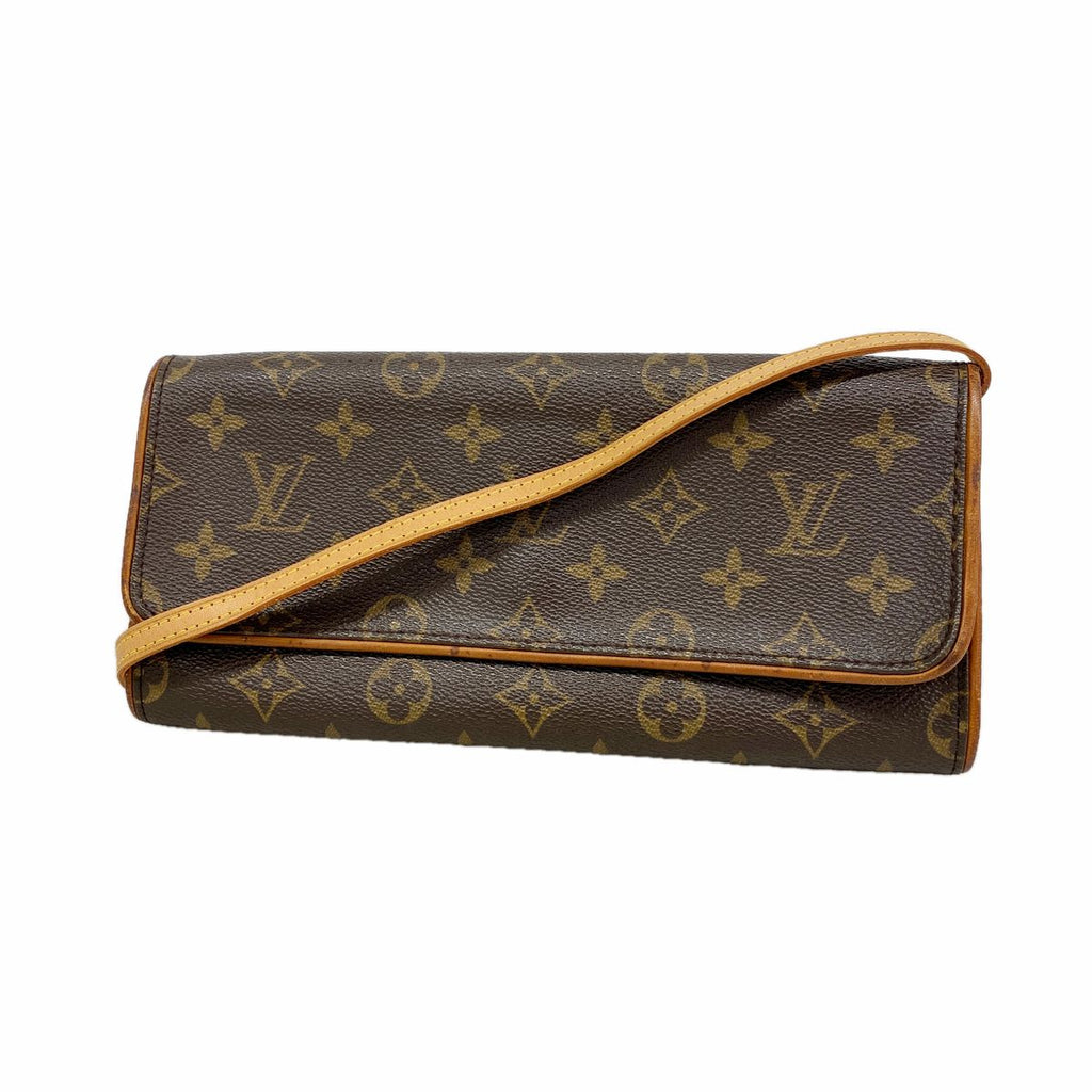Louis Vuitton Shoulder Bag Monogram Pochette Twin GM Brown