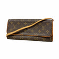 Louis Vuitton Shoulder Bag Monogram Pochette Twin GM Brown
