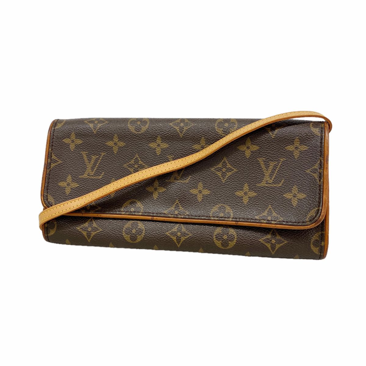 Louis Vuitton Shoulder Bag Monogram Pochette Twin GM Brown