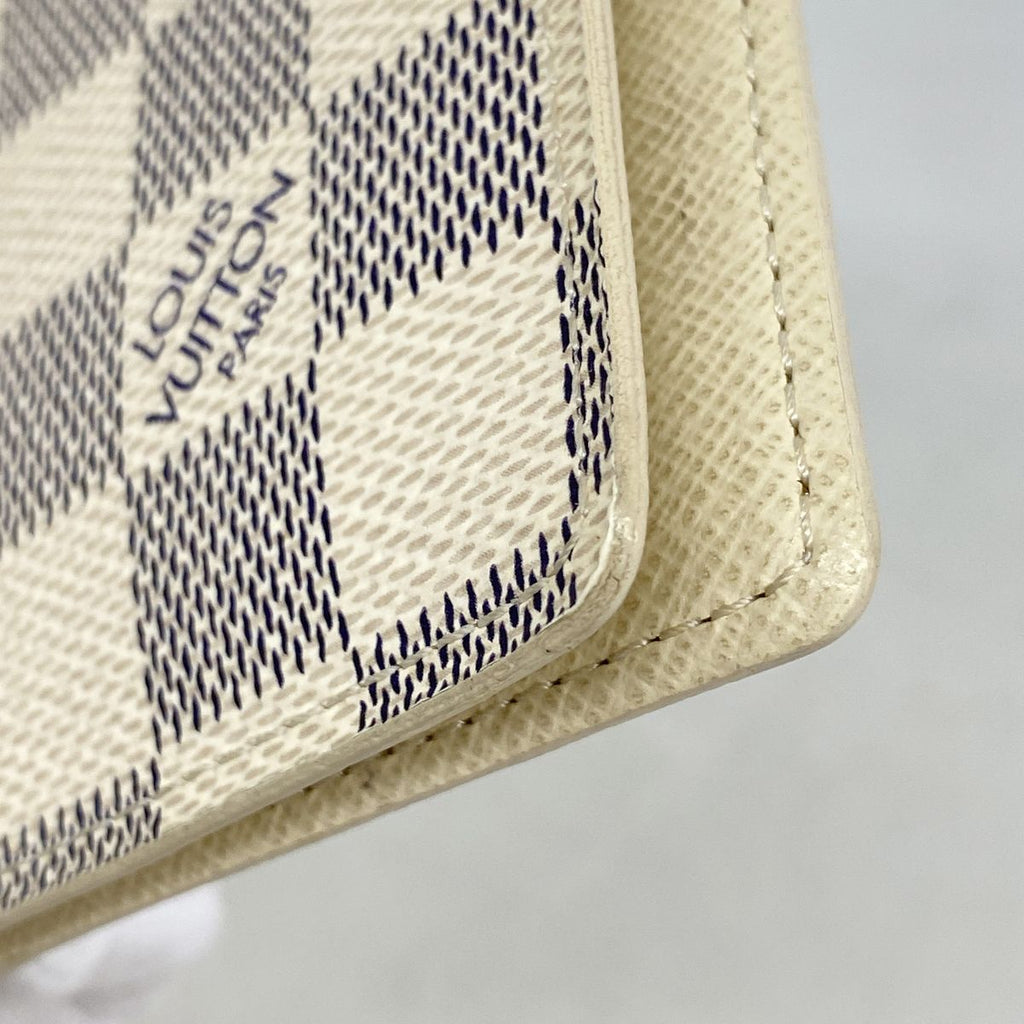 Louis Vuitton Agenda Cover Damier Azur PM White — view 6