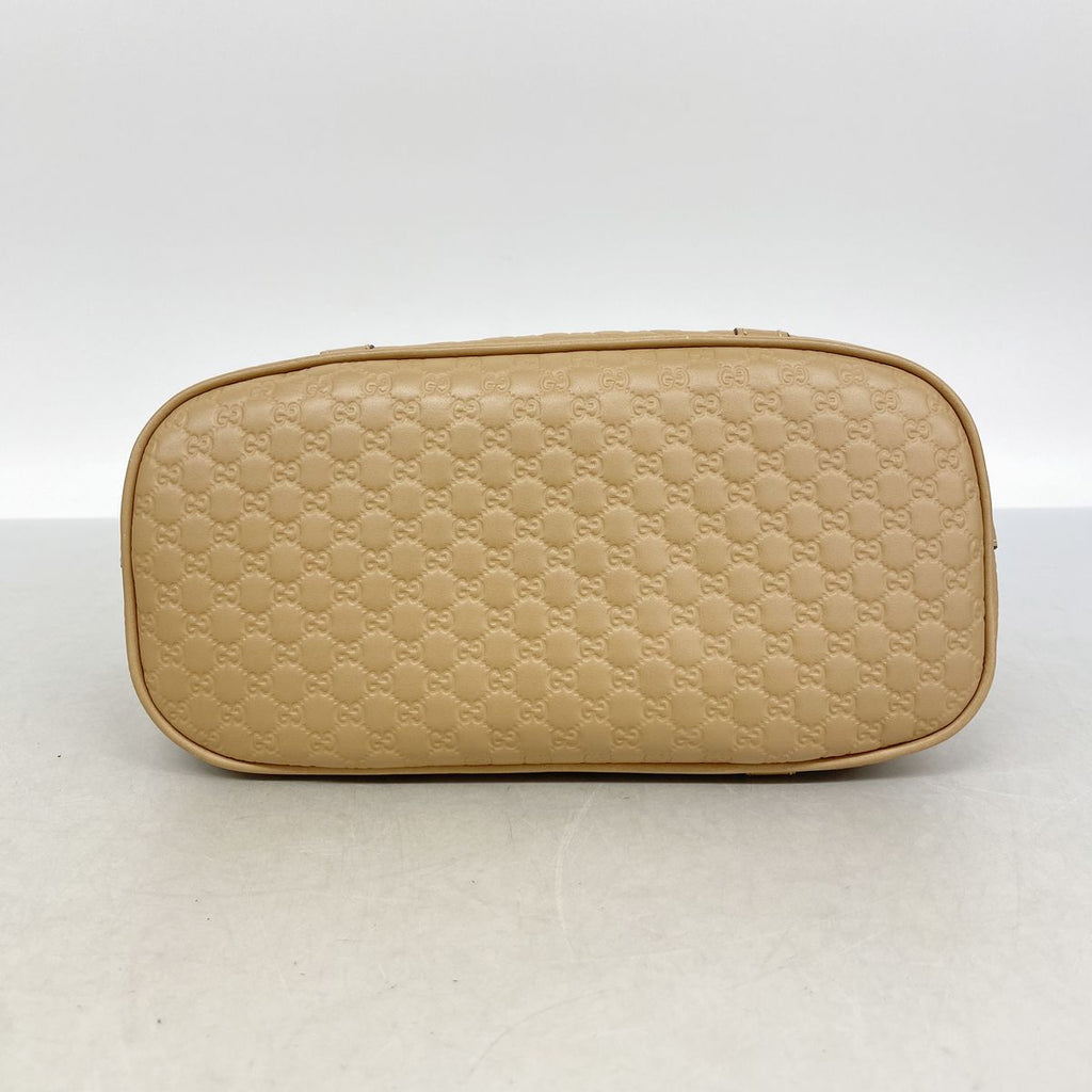 Gucci Handbag Micro Guccissima Leather Beige Champagne Gold 2-Way Bag — view 3
