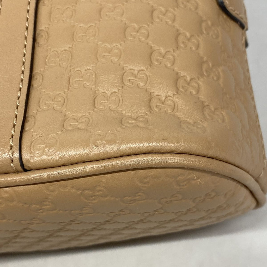 Gucci Handbag Micro Guccissima Leather Beige Champagne Gold 2-Way Bag — view 6