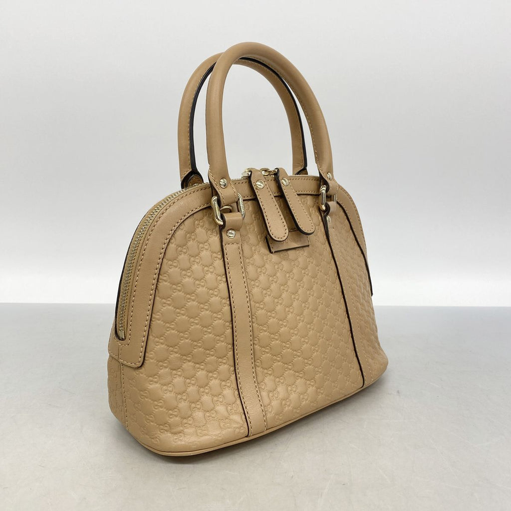 Gucci Handbag Micro Guccissima Leather Beige Champagne Gold 2-Way Bag — view 2