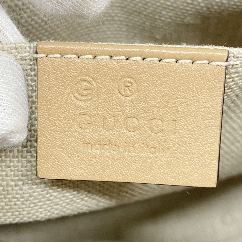 Gucci Handbag Micro Guccissima Leather Beige Champagne Gold 2-Way Bag — view 5