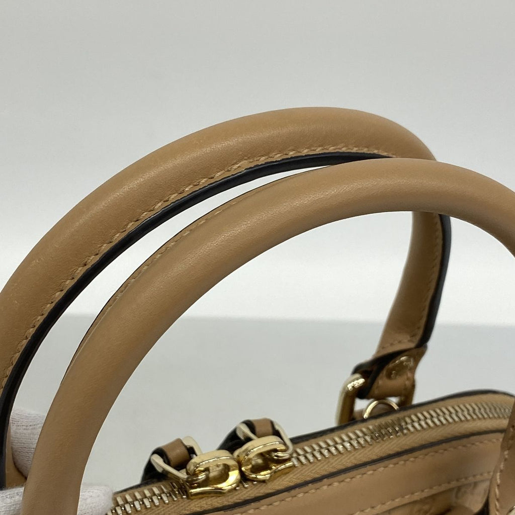 Gucci Handbag Micro Guccissima Leather Beige Champagne Gold 2-Way Bag — view 7