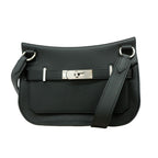 Hermes Shoulder Bag Jypsiere Mini Swift Black Silver