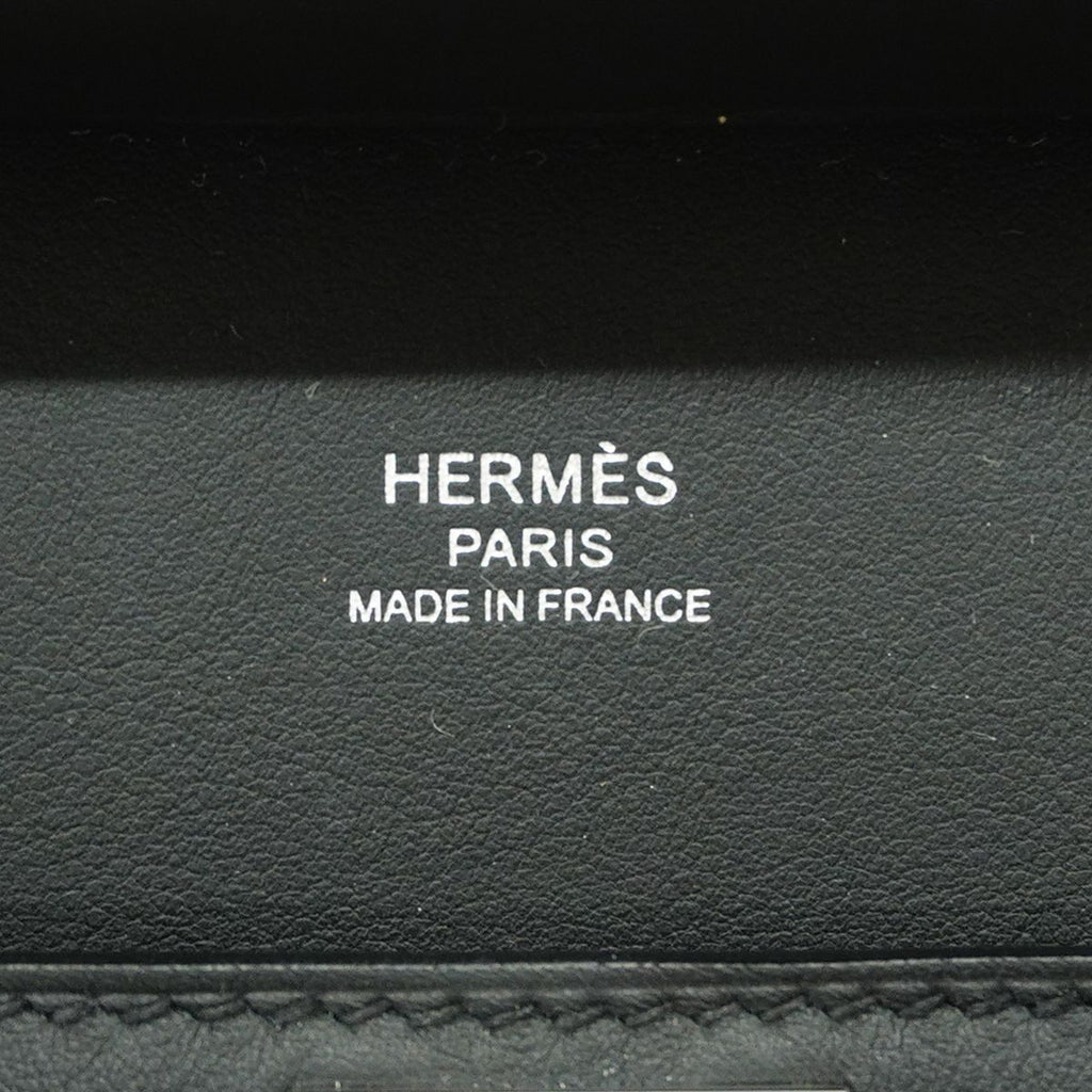 Hermes Shoulder Bag Jypsiere Mini Swift Black Silver — view 5