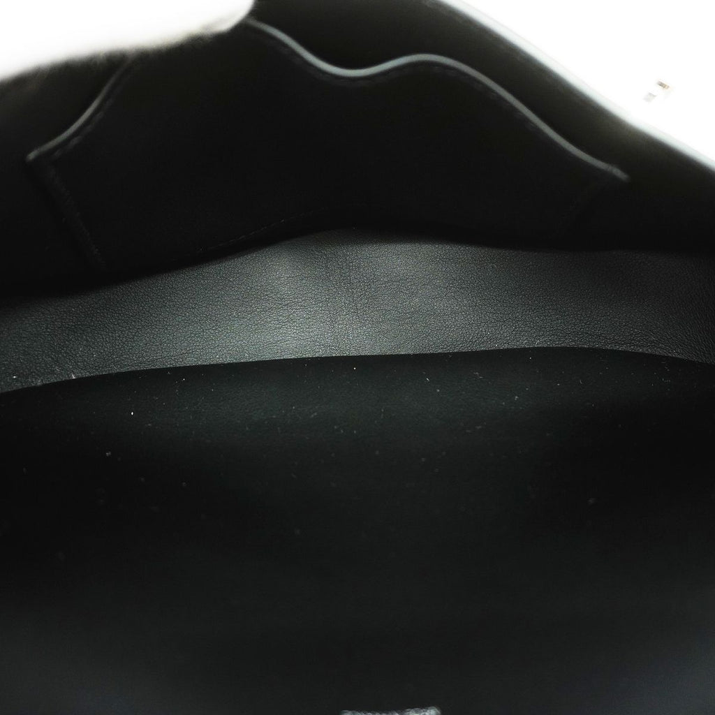 Hermes Shoulder Bag Jypsiere Mini Swift Black Silver — view 4